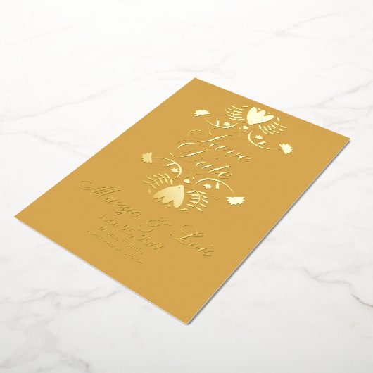 Folk Flora sparen de Datum Gedprekte Uitnodiging v (Gedraaid)