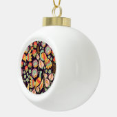 Folk Floral Birds Ornament (Rechts)