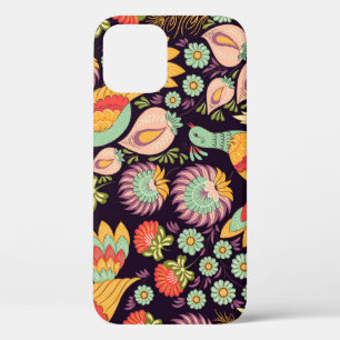 Folk Floral Birds Ornament Case-Mate iPhone Case