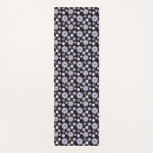 Folk floral blauw II patroon Yogamat (Voorkant)