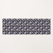 Folk floral blauw II patroon Yogamat (Voorkant (horizontaal))