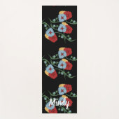 Folk Floral Botanical Yoga Mat (Voorkant)