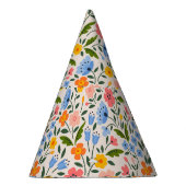 Folk Floral: Kleurrijke kleine patronen Feesthoedjes (Rechts)