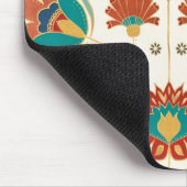 Folk Floral met vogels Muismat (Hoek)