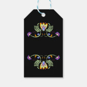 Folk Floral Wedding Flowers | Mexicaanse oude kleu Cadeaulabel (Achterkant)