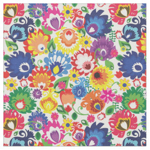 Folk Flowers - de lente is in de lucht! Stof
