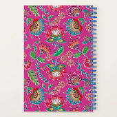 Folk Flowers floral Wedding Notitieboek (Achterkant)