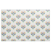 Folk Flowers - hartvormige samenstelling Stof (Fat Quarter)
