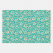 Folk Flowers in  Inpakpapier Vel (Voorkant 2)