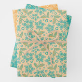 Folk Flowers in  Inpakpapier Vel (In situ)