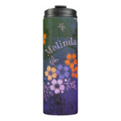 Folk Flowers Thermal Tumbler Thermosbeker (Voorkant)