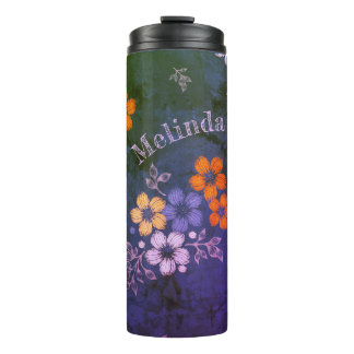 Folk Flowers Thermal Tumbler Thermosbeker