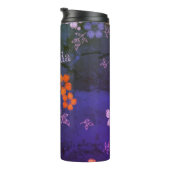 Folk Flowers Thermal Tumbler Thermosbeker (Geroteerd rechts)