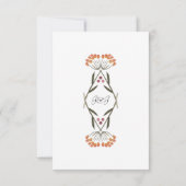 Folk Flowers Uitnodiging (Achterkant)