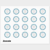 Folk Flowers Wedding Stickers (Vel)