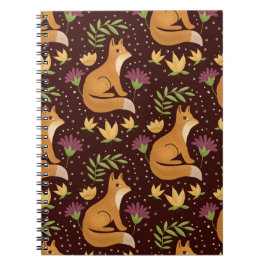 Folk Foxes Spiral Notebook Notitieboek