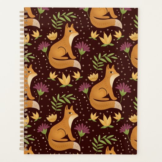 Folk Foxes Spiral Planner (Voorkant)
