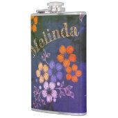 Folk Garden Vinyl Wrapped Flask Heupfles (Links)