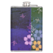 Folk Garden Vinyl Wrapped Flask Heupfles (Achterkant)