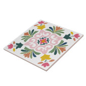 Folk Garden Watercolor Tegeltje (Zijkant)