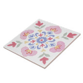 Folk Garden Watercolor Tegeltje (Zijkant)