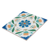 Folk Garden Watercolor Tegeltje (Zijkant)