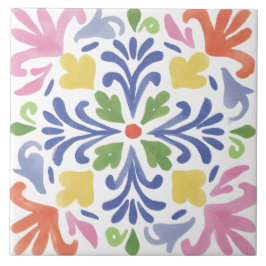 Folk Garden Watercolor Tegeltje