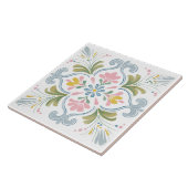 Folk Garden Watercolor Tegeltje (Zijkant)