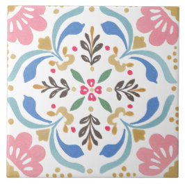 Folk Garden Watercolor Tegeltje