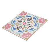 Folk Garden Watercolor Tegeltje (Zijkant)