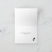 Folk Hand getrokken grillige bloem grens bruiloft Bedankkaart (Binnen)