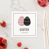 Folk Happy Easter Eggs Paper Napkin Servetten (Insitu)