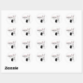 Folk Happy Paaster Bunny Rabbit Sticker (Vel)