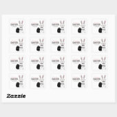 Folk Happy Paaster Bunny Rabbit Sticker (Vel)