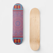 Folk Heart Pattern Skateboard (Voorkant)