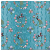 Folk Hungarian Pattern Fabric Stof (Close Up)