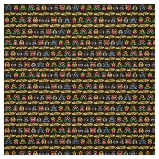 Folk Hungarian Pattern Stof (Swatch)