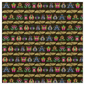 Folk Hungarian Pattern Stof (Close Up)