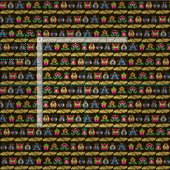 Folk Hungarian Pattern Stof (Delen)