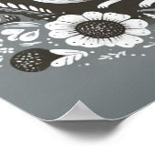 Folk-illustratie art. "Ecureuil" Poster (Hoek)