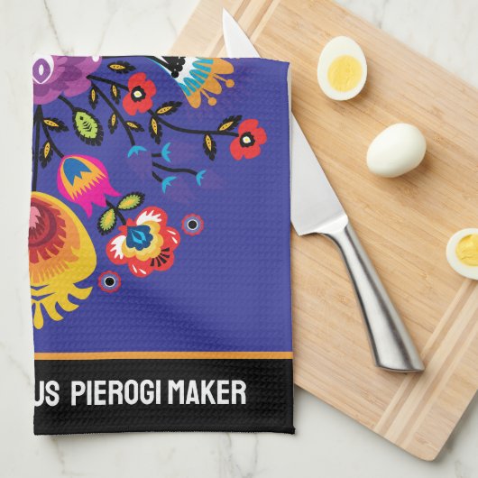  Folk-ing Fabulous Pierogi maker Theedoek (Quarter Fold)