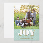 Folk Joy Kaart Holiday Fotokaart (Voorkant / Achterkant)