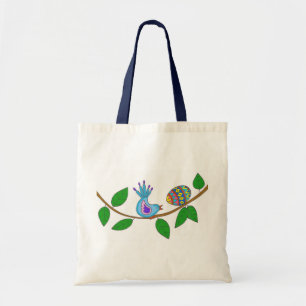 Folk-kunst van vogels en Pysanka Oekraïense volks Tote Bag