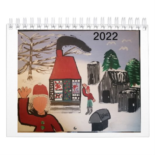 Folk kunstenaar Pierre Martin 2022 Agenda Kalender (Hoes)