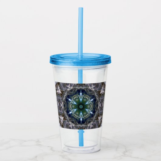 Folk Mandala Acryl Drinkbeker (Voorkant)