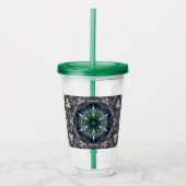 Folk Mandala Acrylic Tumbler Acryl Drinkbeker (Voorkant)