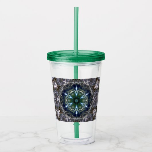 Folk Mandala Acrylic Tumbler Acryl Drinkbeker (Voorkant)