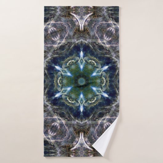 Folk Mandala Bath Towel Set Badhanddoek (Badhanddoek)