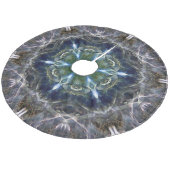 Folk Mandala Borhed Polyester Tree Skirt Fleece Kerstboom Rok (Gekanteld)