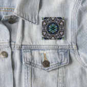Folk Mandala Button (In situ)